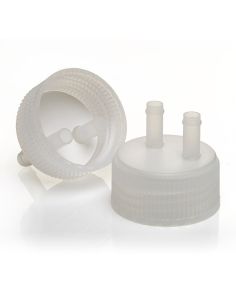 Thermo Scientific 2560-0490 Nalgene Polypropylene with Silicone Liner, Ported Biotainer Bottle and Carboy Closure, 2 ports (4/Cs.)