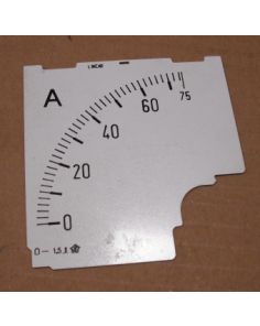 THERMO 302625H02 AMMETER SCALE 0-75A