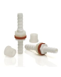 Thermo Scientific 6149-0002 Nalgene Polypropylene, Barbed Bulkhead Fittings, 6.5 mm (24/Cs.)