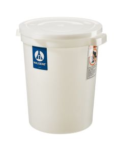 Nalgene Large Cylindrical HDPE Containers with Covers