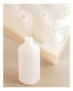 Thermo Scientific 322089-0008 Nalgene Narrow-Mouth HDPE Bottles with Closure: Shrink-Wrapped Trays, 250 mL - Natural (Case of 300)