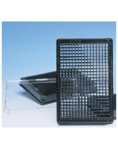 384 Well Black Plate, Optically Clear Polymer Bottom, Pack Of 10