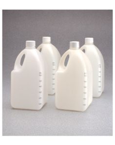 Thermo Scientific 3751-24 Nalgene HDPE Biotainer Bottles, 4 L - (Case of 24)