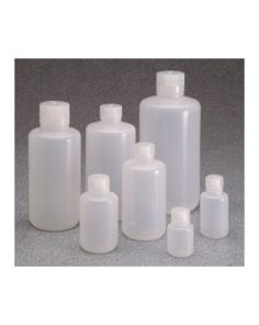 Thermo Scientific 312003-0008 Nalgene Boston Round Narrow-Mouth LDPE Bottles With Closure: Bulk Pack, 250 mL - Natural (Case of 250)