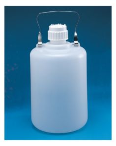 Thermo Scientific 342289-0050 Nalgene HDPE, Single-Use Sterile Carboy - 5.3 gal. / 20 L (6/Cs.)