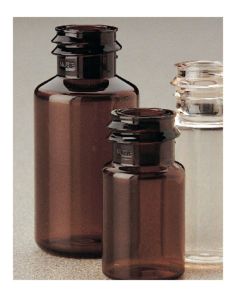 Nalgene Translucent Amber PETG Serum Vials with Continuous Thread: Sterile, Shrink-Wrapped Modules
