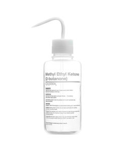 Thermo Scientific 2429-0506 Nalgene Right-to-Understand FEP Safety Wash Bottles with Globally Harmonized System (GHS) Labeling for Harsh Chemicals, 500 mL - Natural (Case of 4)