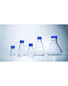 Nalgene Single-Use PETG Erlenmeyer Flasks with Baffled Bottom: Sterile