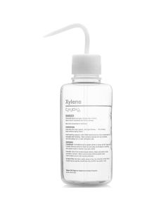 Thermo Scientific 2429-0505 Nalgene Right-to-Understand FEP Safety Wash Bottles with Globally Harmonized System (GHS) Labeling for Harsh Chemicals, 500 mL - Natural (Case of 4)