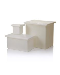 Nalgene™ Heavy-Duty Rectangular LLDPE Tank with Covers