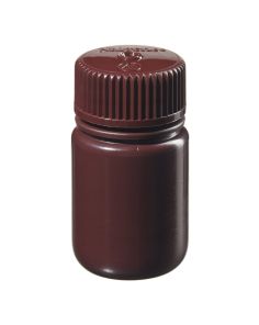 Nalgene™ Wide-Mouth Lab Quality Amber HDPE Bottles