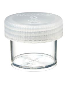 Nalgene™ Wide-Mouth Straight-Sided PMP Jars with White Polypropylene Screw Closure