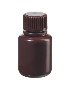 Nalgene™ Narrow-Mouth Opaque Amber HDPE Packaging Bottles with Closure: Bulk Pack