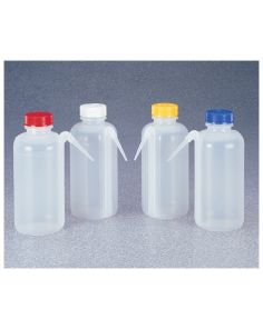 Thermo Scientific 2423-0500 Nalgene Color-Coded Unitary LDPE Wash Bottles, 500 mL - Translucent (Case of 16)