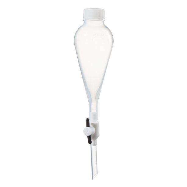 Nalgene™ Separatory Funnels made with Teflon™ fluoropolymer with Closure made with Tefzel™