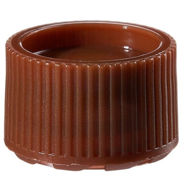 Nalgene™ PPCO Amber High Profile Closures with Color Coders for Micro Packaging Vials: Sterile, Bulk Pack
