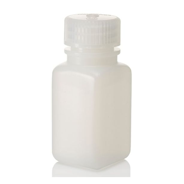 Nalgene™ Square Wide-Mouth HDPE Bottles with Closure: Bulk Pack