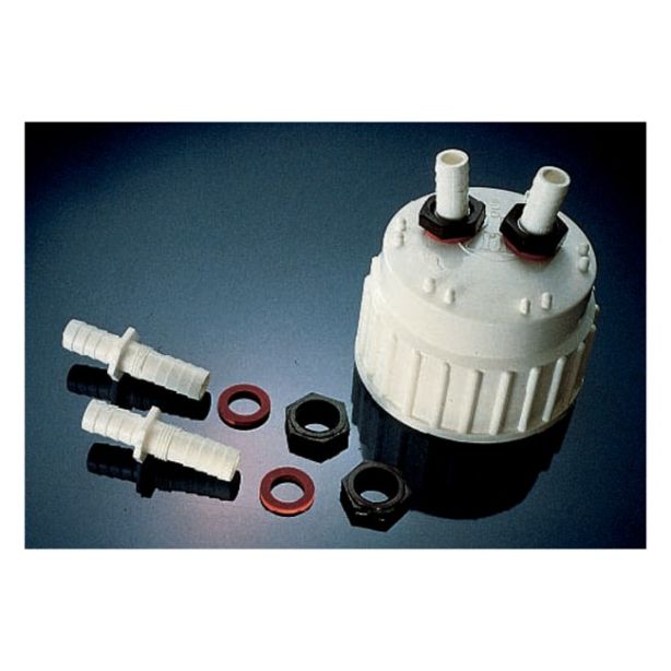 Nalgene™ Polypropylene, Barbed Bulkhead Fittings, 13 mm