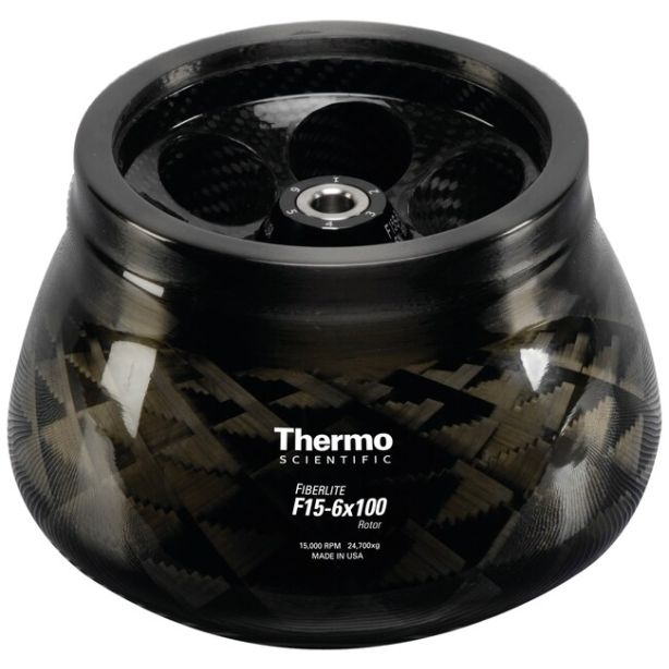 Fiberlite F15-6 x 100y Fixed Angle Rotor for 1.6 L and 4 L General Purpose X Pro and ST Plus Centrifuges