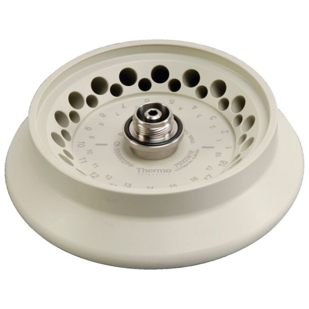 18 x 2.0 mL/0.5 mL Dual Row Rotor with Screw-On-Lid for Sorvall Legend Micro, MicroCL, Pico and Fresco Centrifuges