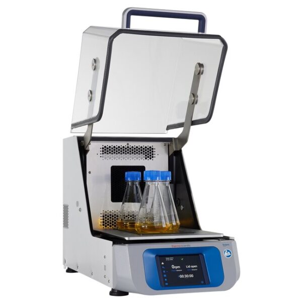 Solaris 2000 I Small Incubated Benchtop Orbital Shaker with 11"x14" platform with Flask Clamp Starter Kit PN 30129 (1) Microplate Clamp and (2) 125ml, (4) 250ml, (4) 500ml, (2) 1L, and (2) 2L Flask Clamps